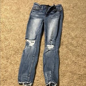 Distressed Blue Jeans for Women